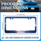 Starry Sky Mountain License Plate Frames - Image 2