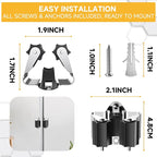 Broom Holder Wall Mount – 3 Pack Broom Rack - Image 6