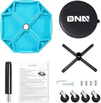 DNA MOTORING Adjustable Height Pneumatic Garage Seat Rolling Mechanic Stool - Image 3