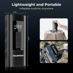 YOUNGDO Tire Inflator Portable Air Compressor, 150 PSI & 6000mAh, Tire Inflator - Image 6