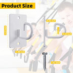Resistance Band Wall Anchors System, Wall Mount Workout Anchors - Image 2