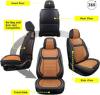 LINGVIDO Universal Car Seat Cover, Breathable and Waterproof Faux Leather - Image 2