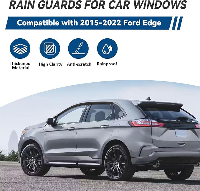 4pcs Window Visors Compatible - Image 2
