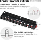 UNITEDPOWER Pry Bar Holder, Lockable Wall Mount Storage Rack Organizer - Image 2