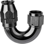 EVIL ENERGY 8AN 180 Degree PTFE One Piece Full Flow End Hose Fitting Aluminum by EVILENERGY