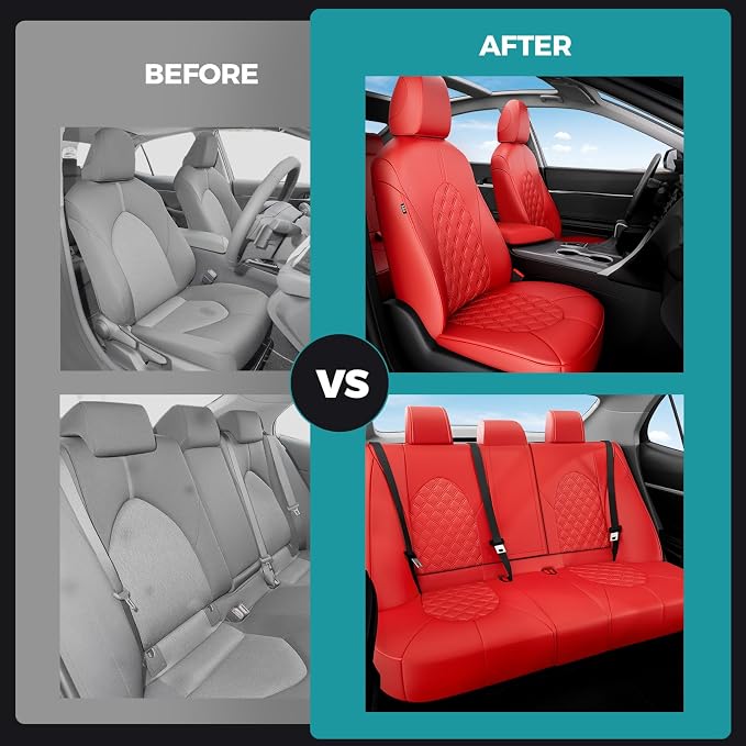 for Toyota Camry Seat Covers Hybrid XLE XSE 2018 2019 2020 2021 2022 2023 2024 - Image 6
