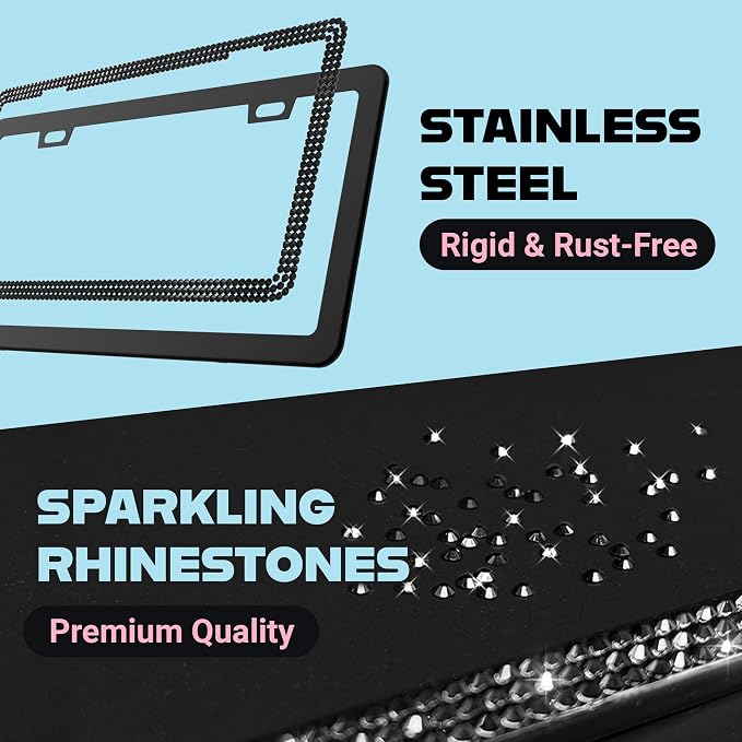 Elegant Bling License Plate Frames - Image 4