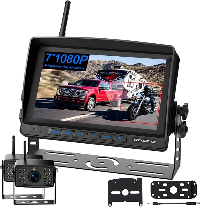 RV Backup Camera, Waterproof Wireless Backup Camera by TECXERLLON