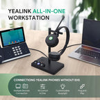 Yealink WH62 Dual Teams DECT Wireless Headset 525 ft Range, Work Headphones - Image 5