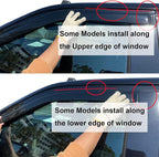 4pc Sun Rain Guards Window Visor Wind Deflector Compatible - Image 6