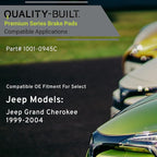 Premium Ceramic Front Brake Pads Compatible - Image 3