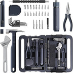 HOTO 40-Piece Tool Kit, Household Essentials tool set w/Smart Electric by HOTOTools