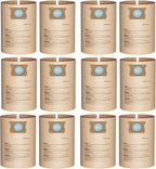 12 Pack DXVA19-4101 Dust Bag Compatible by BIHARNTHomeReplacement