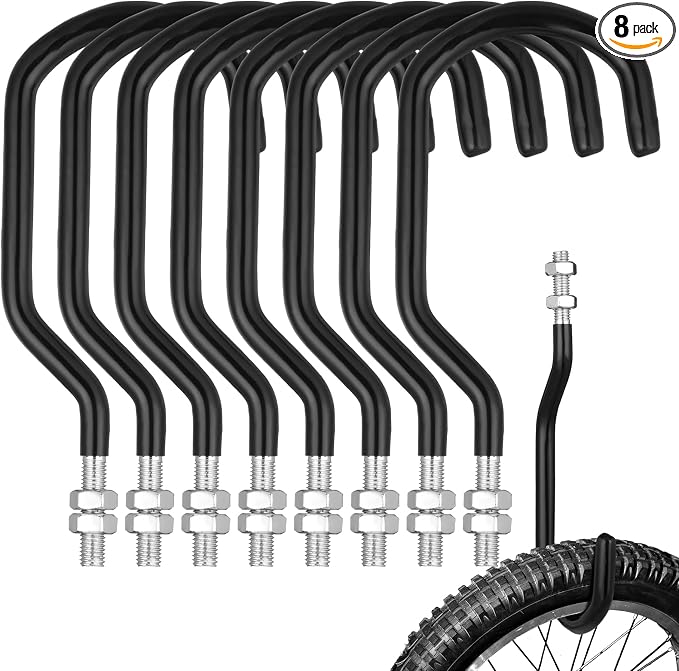 Shimeyao 8 Pcs Machine Thread Bicycle Storage Hook by Shimeyao