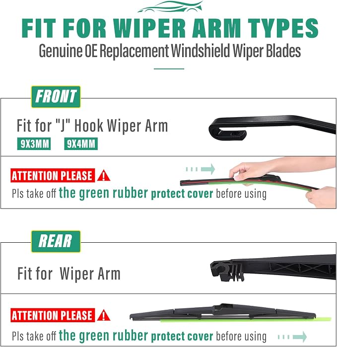 28" 20" 16" Windshield Wiper Blades Replacement - Image 8
