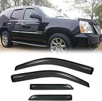 Sunproof Waterproof Side Window Wind Deflector, Window Visor fit by Puermto