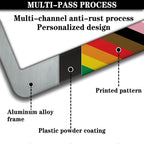 License Plate Frames Rainbow Front License Plate Bracket Rainbow Pride Flag - Image 5