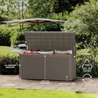 320 Gallon Outdoor Storage Box Patio Deck Box Waterproof, Resin Lockable - Image 7