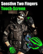 RIGWARL Skeleton Gloves Glow in The Dark, Touchscreen Riding Cycling Gloves - Image 5