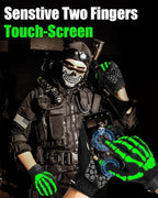 RIGWARL Skeleton Gloves Glow in The Dark, Touchscreen Riding Cycling Gloves - Image 5