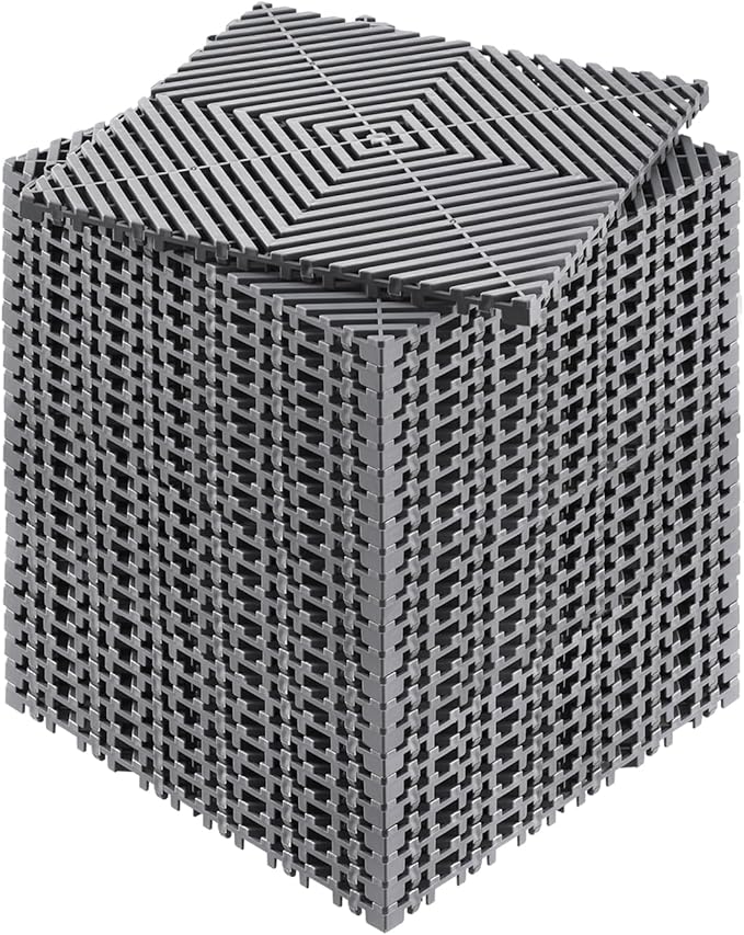 VEVOR Interlocking Drainage Mat, 12” x 12” Modular Interlocking Cushion by VEVOR