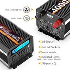 4000 Watt Power Inverter 12V DC to 110V 120V Converter - Image 7