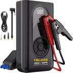 TELUXE Jump Starter with Air Compressor, 2500A 150PSI Car Battery Jump Starter by Teluxe