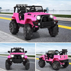 Costzon Ride On Car, 12V Battery Powered Electric Ride On Truck w/Parental - Image 9