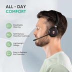 Yealink WH62 Dual Teams DECT Wireless Headset 525 ft Range, Work Headphones - Image 4