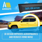Extra Durable Window Deflectors Tape-On Window Visors Rain Guards Fit - Image 5