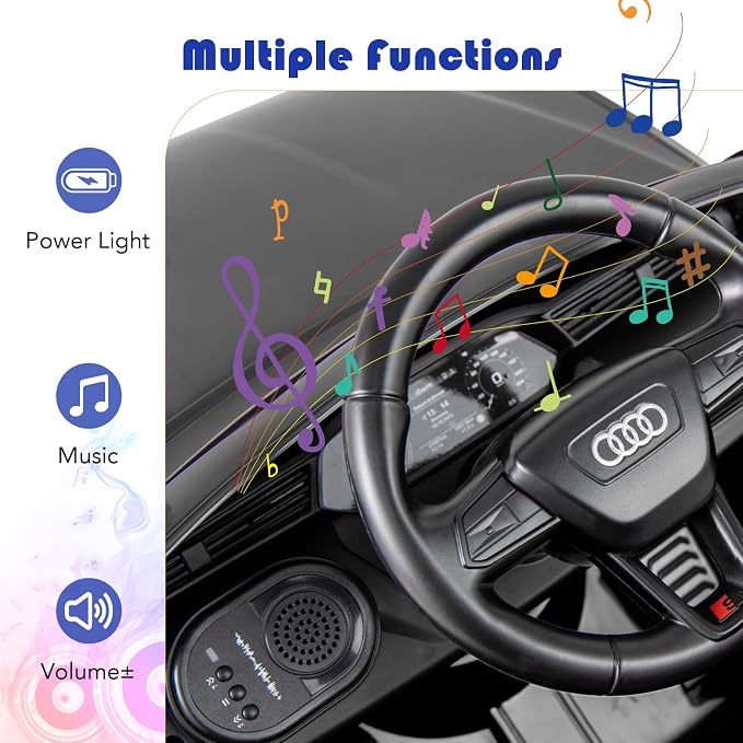 Licensed Audi SQ8 Ride on Car by OLAKIDS, 12V Kids Electric Vehicle - Image 6