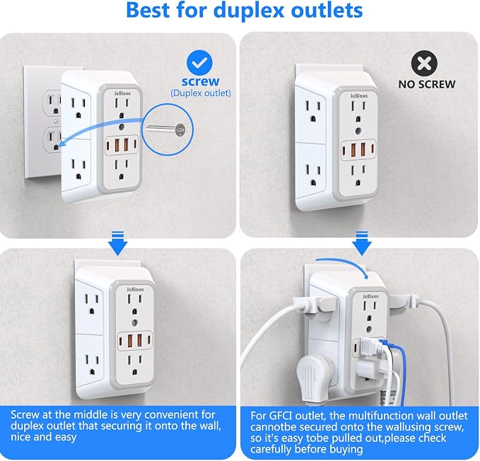 Outlet Extender Surge Protector - Image 4