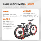 2 E-Bike Foldable Hitch Mount Bike Rack - Image 6