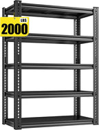 REIBII Garage Shelving Load 2000 LBS, Adjustable 5-Tier Storage Shelves by REIBII