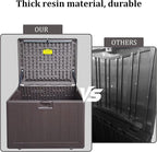 Premium Pro Edition 35 Gallon Lockable Resin Deck Box, Waterproof & - Image 7
