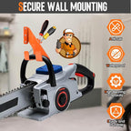 Chainsaw Hanger, Heavy Duty Chain Saw Stand 3-in-1 Wall Mount - Image 7