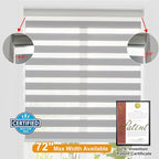 Persilux Cordless Zebra Blinds for Windows Free-Stop Window Shades Dual Layer - Image 4