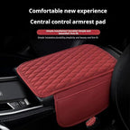 Car Armrest Cover Leather Car Console Covers Box Pad - Image 4