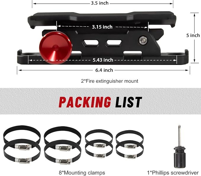 Quick Release Fire Extinguisher Mounts - Image 6