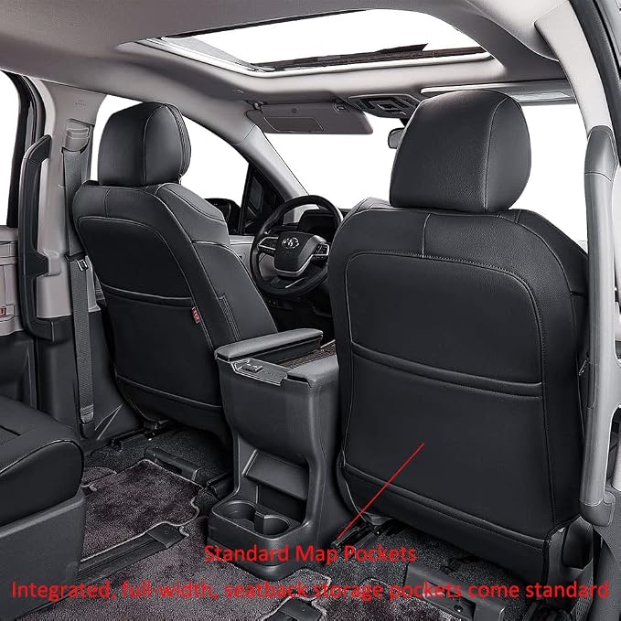 EKR Sienna Seat Covers for Toyota Sienna LE, XLE Plus 8-Passenger Seating 2021 - Image 6