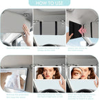 Car Sun Visor Vanity Mirror, Rechargeable Led Dimmable Makeup Mirror, - Image 7