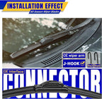 3 wipers Replacement for 2003-2009 Toyota 4Runner, Windshield Wiper Blades - Image 3