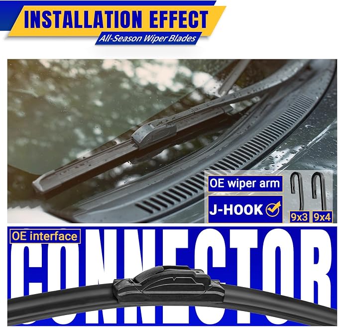 3 wipers Replacement for 2010-2022 Toyota 4Runner, Windshield Wiper Blades - Image 3
