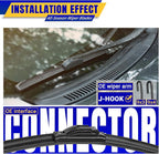 3 wipers Replacement for 2010-2022 Toyota 4Runner, Windshield Wiper Blades - Image 3