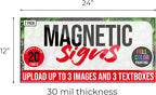 2 Pack, Personalized Magnetic Signs - Image 5