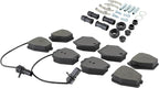 Premium Semi-Metallic Front Brake Pads Compatible - Image 2
