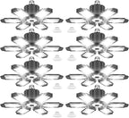 8 Pack 220W Garage Light Ceiling Led Deformable LED Shop Lights by Eqquorva