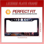 Moon Phases License Plate Frame Starry Sky Forest Moon License Plate Frames - Image 7
