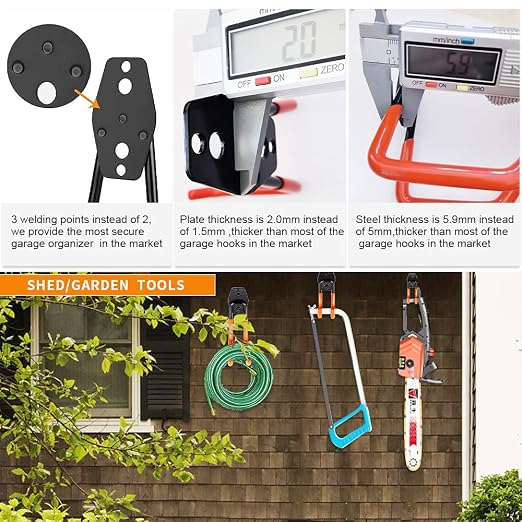3-H Heavy Duty Garage Hooks - Image 3
