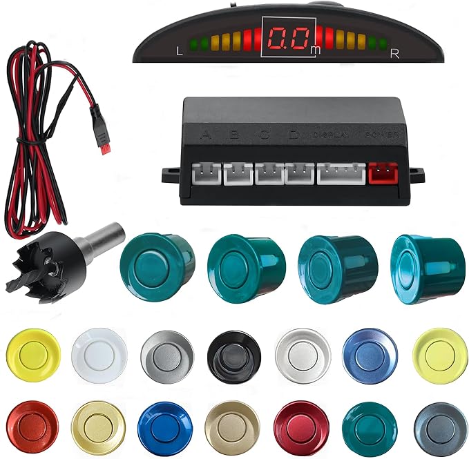 16 Color Options Parking Sensor Kit Backup Sensor Kit Reverse Sensor by SANDETOUN